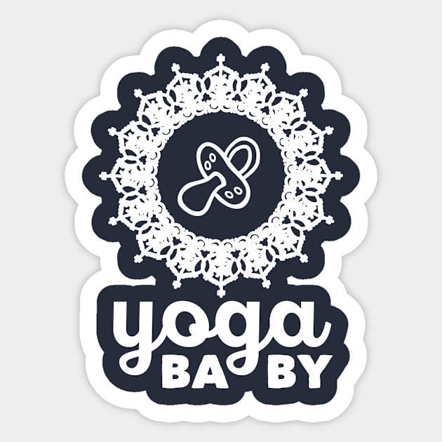 Yoga baby (white) Sticker by nektarinchen